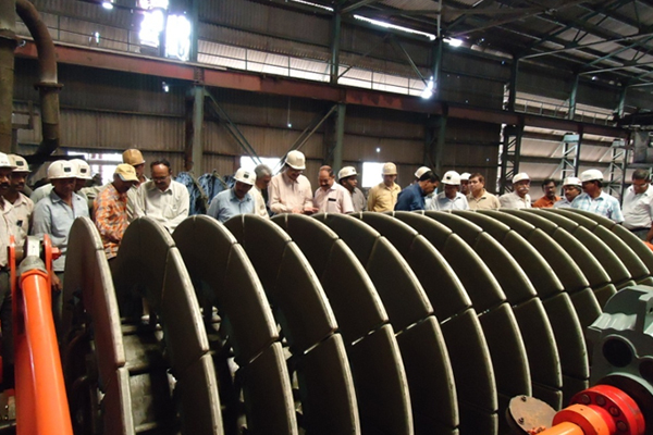 مرشح قرص سيراميك هندي لتركيز خام الحديد المغنتيت في موقع Jindal Saw Bhilwara